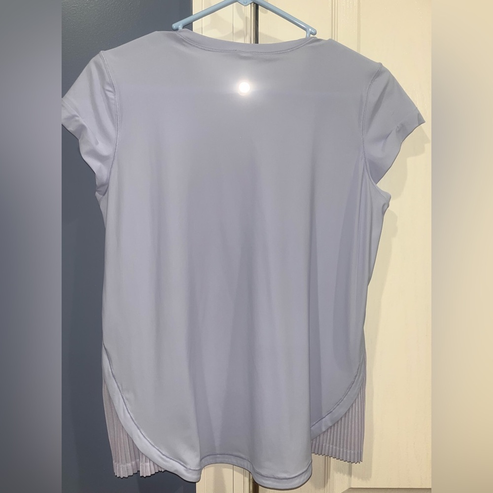 NWOT Lululemon Just Pleat It Short Sleeve Shirt Cool Breeze Size 6 - Picture 8 of 12